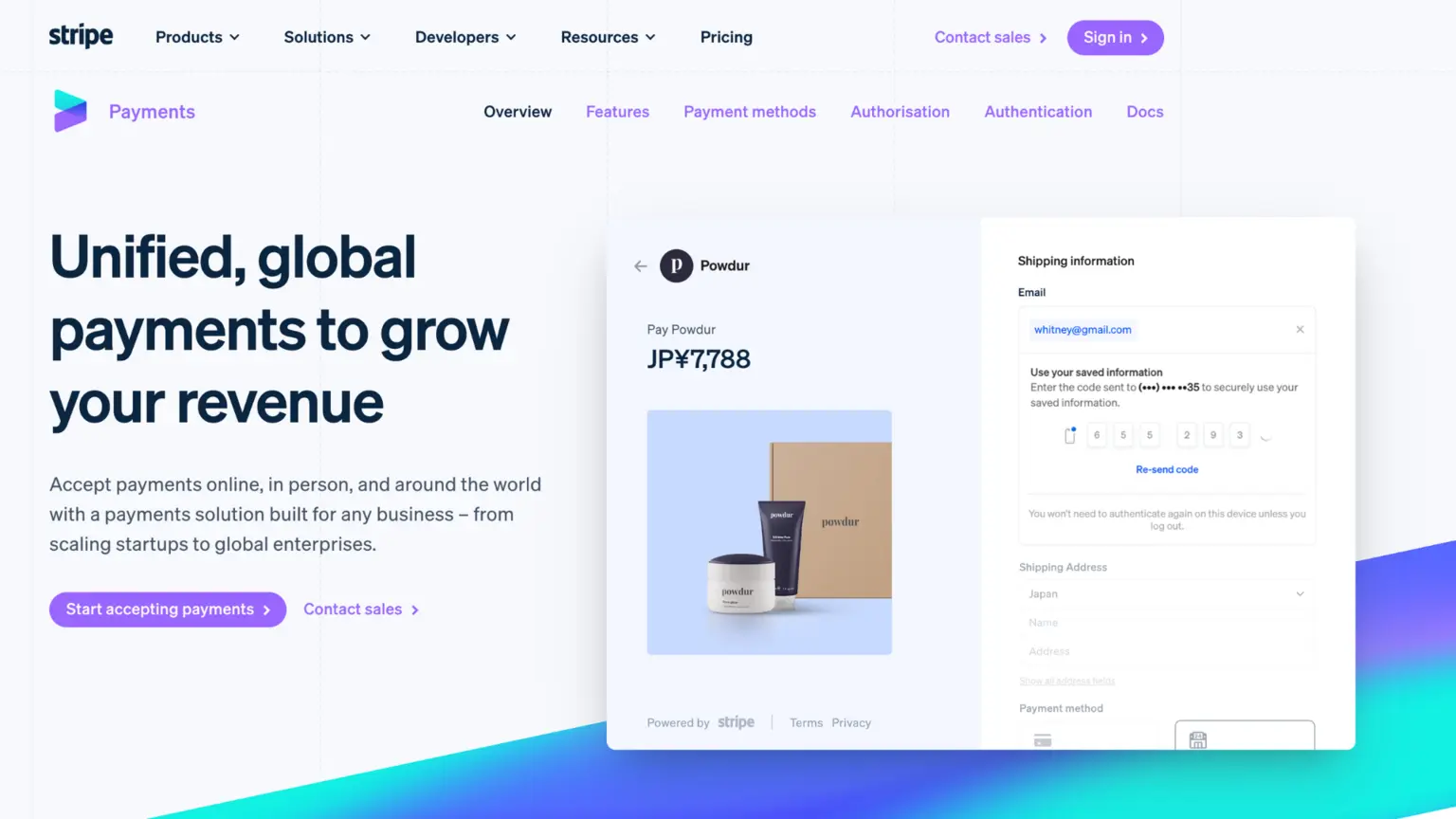 Bold Typography  website